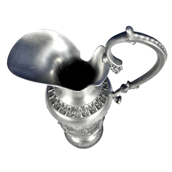 WMF Zinn Pewter Ewer Pitcher Carl Spitzweg Artist Germany 11.5" Very Rare-Mint! - Picture 9 of 11